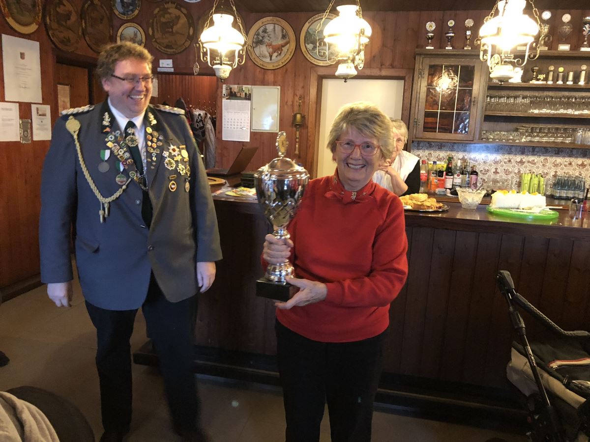 Siegerin des Wolgang Schramm Pokals beim Abschießen 2018: Krista Wolgast